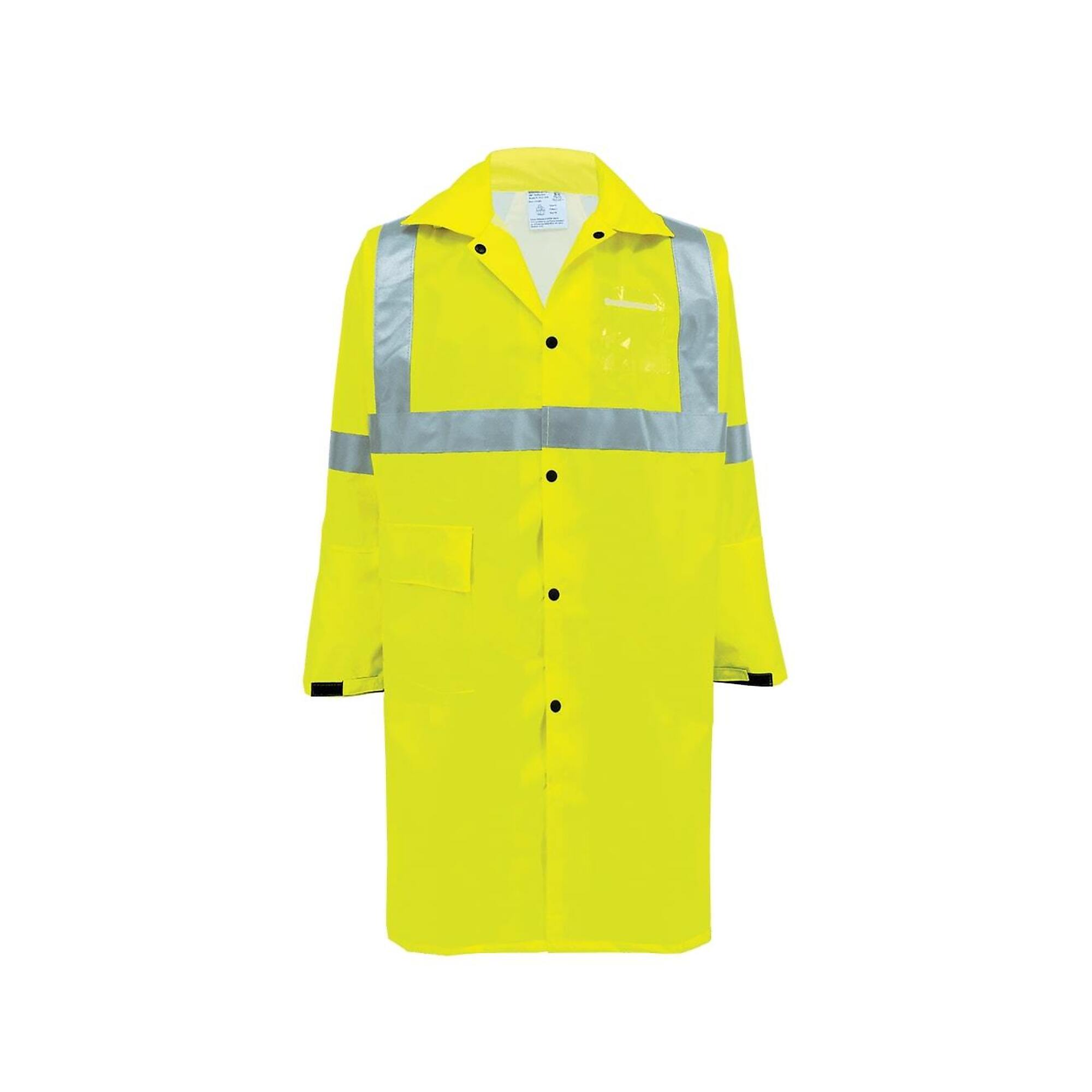 FrogWear HV Yel/Grn, Class 3, Self-Extinguish, 1 Pocket Duster Jacket